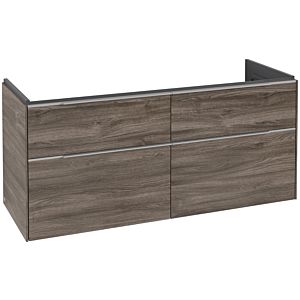 Villeroy and Boch Subway 3.0 vanity unit C602L0RK 127.2x57.6x47.8cm, with LED / handle aluminum glossy, stone oak