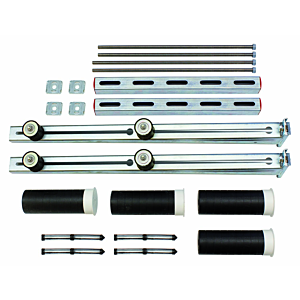 Support mural Vaillant aroTHERM 0020250224 pieds amortisseurs prémontés, pour mur isolé