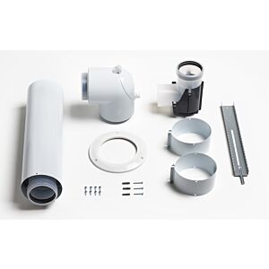 Vaillant Basis Anschluss Set 80/125 mm 303250 konzentrisch, an Abgasleitung Ø 80 PP im Schacht