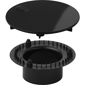 Viega Tempoplex 6966.0 Equipment Set 839178, glossy black plastic, d= 115mm