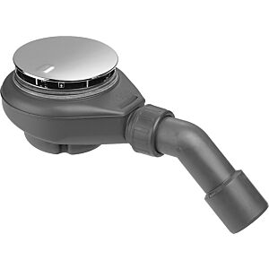 Viega Tempoplex 6966 drain fitting 837037 Ø 115 x 40/50 mm, plastic, chrome-plated cover, installation height 80 mm