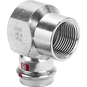 Viega Prestabo angle 656478 15 mm x Rp 2000 / 2, 90 degrees, non-alloy steel, SC-Contur