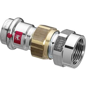 Viega Prestabo screw connection 643478 22 mm x Rp 2000 , unalloyed steel, flat 2000 , SC-Contur, polygonal