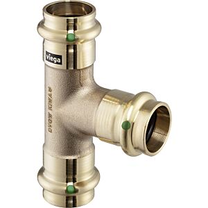 Viega Sanpress T-Stück 283551 42 x 35 x 35 mm, with SC-Contur, gunmetal or silicon bronze