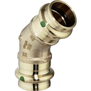 Viega elbow 112004 22 mm, 45 °, with SC-Contur, gunmetal or silicon bronze