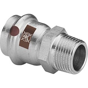 Viega Temponox Übergangsstück 811617 35 mm x R 1 1/4, Stahl, nicht rostend, R-Gewinde, SC-Contur