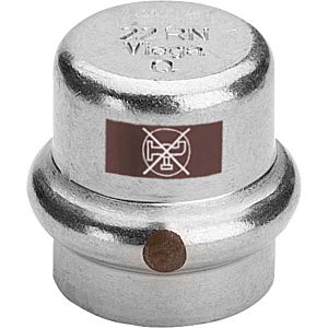 Viega Temponox Kappe 811969 18 mm, acier inoxydable, SC-Contur