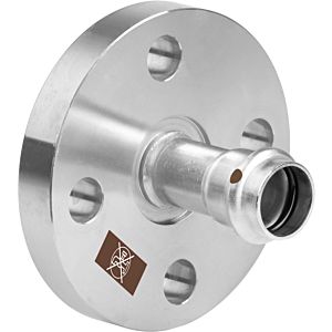 Viega Temponox flange transition 811204 DN 32 x 35 mm, steel, rustproof, SC-Contur