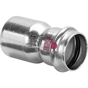 Viega Prestabo Reduzierstück 642778 42 x 28 mm, with SC-Contur, unalloyed steel, galvanized