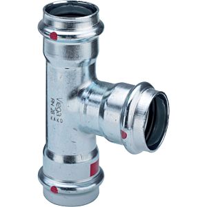 Viega Prestabo pièce en T 558796 42 x 28 x 42 mm, acier galvanisé, SC-Contur
