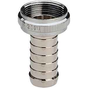 Viega Schlauchverschraubung 106843 1/2" x M22 x 1, Messing verchromt, flachdichtend