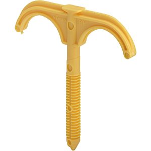 Viega support de tube d&#39;impact Sanfix 193492 16 / 20x8x60mm, pas 50mm, jaune RAL 1004