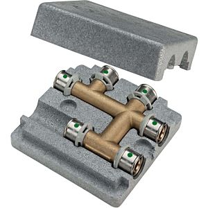 Viega Sanfix -P té traversant 409319 20 x 20 x 20 mm, laiton, SC-Contur