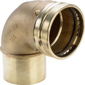 Viega Sanpress XL 353650 76, 2000 mm, 90 °, bronze, Viega mâle