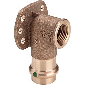 Viega Sanpress Wandscheibe 291013 12 mm x Rp 2000 / 2, gunmetal or silicon bronze, SC-Contur