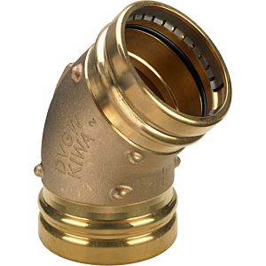 Viega Sanpress XL-Bogen 351342 76,1 mm, 45°, Rotguss, SC-Contur