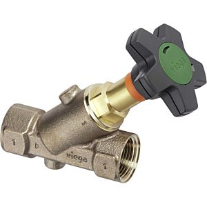 Viega Easytop angle seat valve 756741 DN 32, Rp 1 1/4, gunmetal, for water meter bracket