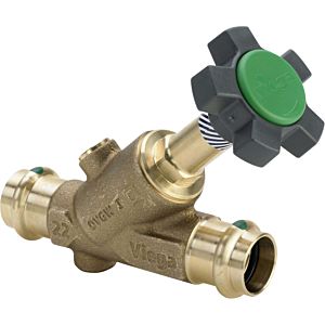 Viega Easytop angle seat valve 457082 gunmetal, DN 25, 28 mm, SC-Contur, Viega press connection