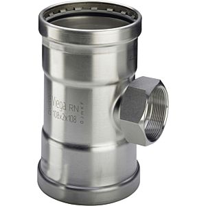 Viega Sanpress Inox XL-T-piece 482893 88.9 x Rp 2 x 88.9 mm, stainless steel, SC-Contur