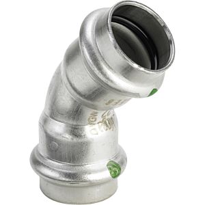Viega Sanpress Inox Bogen 435813 35mm, 45Grad, Stahl nichtrostend, SC-Contur