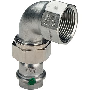 Viega Sanpress Viega elbow Inox 437350 35mmxRp 2000 2000 / 4, 90 degrees, stainless steel, flat sealing, SC-Contur