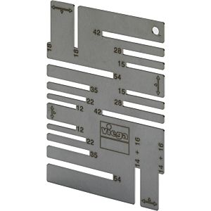 Viega template 625085 12-54 mm, Stainless Steel