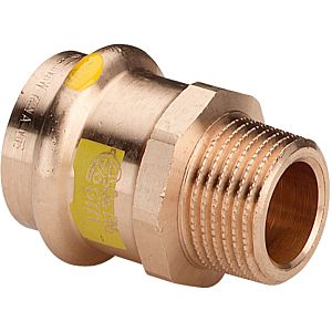 Viega Profipress G Übergangsstück 346300 35 mm x R 1, Rotguss, SC-Contur, Mehrkant