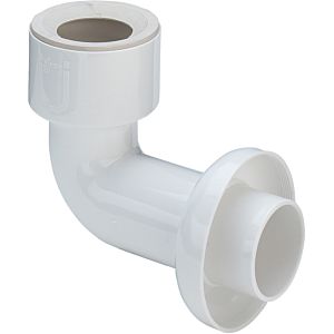 Viega Anschlussbogen 108212 DN 50 x 50 x 125 mm, pour cuvette d&#39;urinoir, blanc