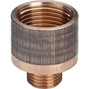 Viega Reduzierstück 320430 R 1/2 x Rp 1, Rotguss, rund