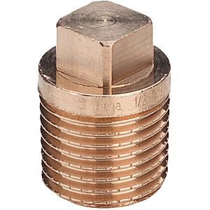 Viega plug 281847 R 3/8, gunmetal, square