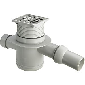 Viega Advantix Badablauf 556907 DN 50, Kunststoff grau, Ablauf waagerecht, ohne Abdichtungsflansch