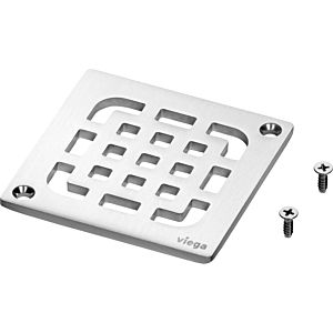 Viega Rost 4933.1 94 x 94 mm, verschraubbar, Edelstahl massiv