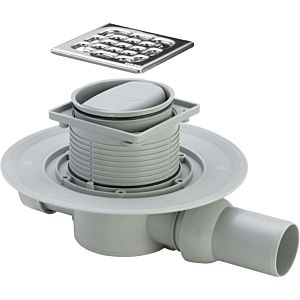 Viega Advantix bathroom drain 583248 DN 50, odor- Rahmen , horizontal drain, Rahmen Stainless Steel