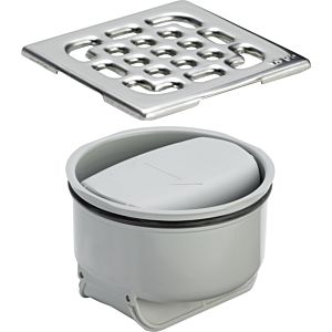 Viega Piège à odeurs Advantix 655662 avec 2 volets pendulaires, avec piège à odeurs et grille