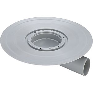 Viega Advantix Balkon-/Terrassenablauf-Grundkörper 557263 DN 70, Kunststoff grau, Ablauf waagerecht