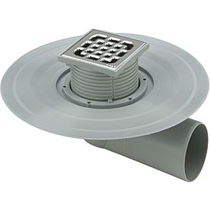 Viega Advantix balcony/terrace drain 557072 DN 50, plastic grey, horizontal drain, without odour trap