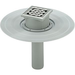 Viega balcon / terrasse Advantix 557102 DN 70, plastique gris, siphon vertical, sans siphon