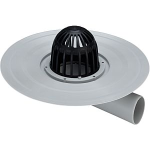 Viega Advantix balcony / terrace drain 289379 DN 50, gray plastic, horizontal drain, with gravel trap