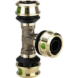 Viega Raxofix pièce en T 647 407 32 mm, avec SC-Contur, bronze silicone
