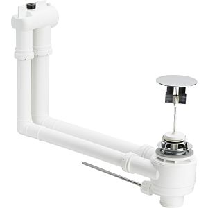 Viega déchets / combinaison de débordement 671.471 G 2000 2000 / 4x60mm, plastique chromé, avec fonction de trop - plein pour vasque