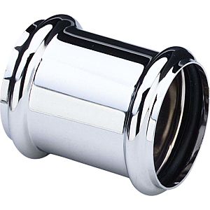 Viega Muffe 5695 DN 32, verchromt, mit zwei O-Ringen