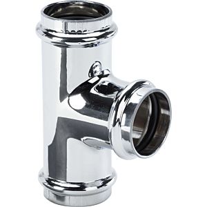 Viega T-piece 622312 DN 32, with sockets, O-rings, chrome-plated copper