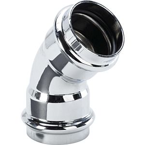 Viega coude 2 701369 DN 32, 45 degrés, cuivre chromé, avec manchons, deux joints toriques