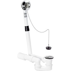 Viega Ab- und Überlaufgarnitur Citaplex 6176.45 Abgang waagerecht, 40/50mm Edelstahlrosette