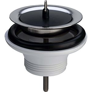 Viega Ablaufventil 109516 G 1 1/2xDN 80, Ventilunterteil Kunststoff, Oberteil Edelstahl