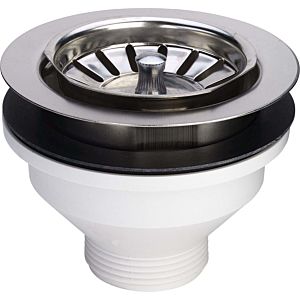 Viega vanne de vidange 109967 G 2000 2000 / 2xDN 114,5, panier Inox amovible