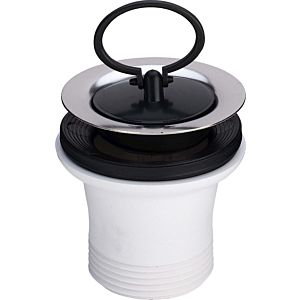 Viega Ablaufventil 104849 G 1 1/2xDN 70, Kunststoff weiß, mit Stopfen/Schlüsselring