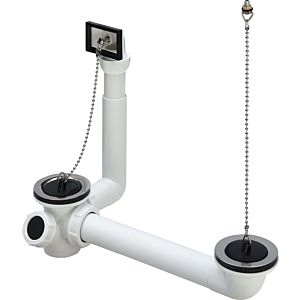 Viega vidage / trop-plein 109509 G 2000 2000 / 2x70x100-270mm, plastique, plastique, pour double évier