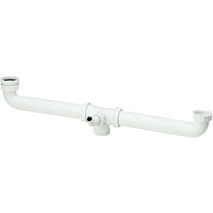Viega drain connection 113063 G 2000 2000 / 2x1 2000 / 2x180-600mm, plastic white, for double sinks
