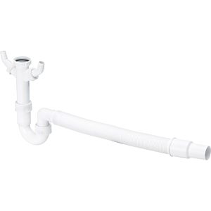 Viega Röhrengeruchsverschluss 694159 G 1 1/2xDN 40/50, 500mm, Kunststoff weiß